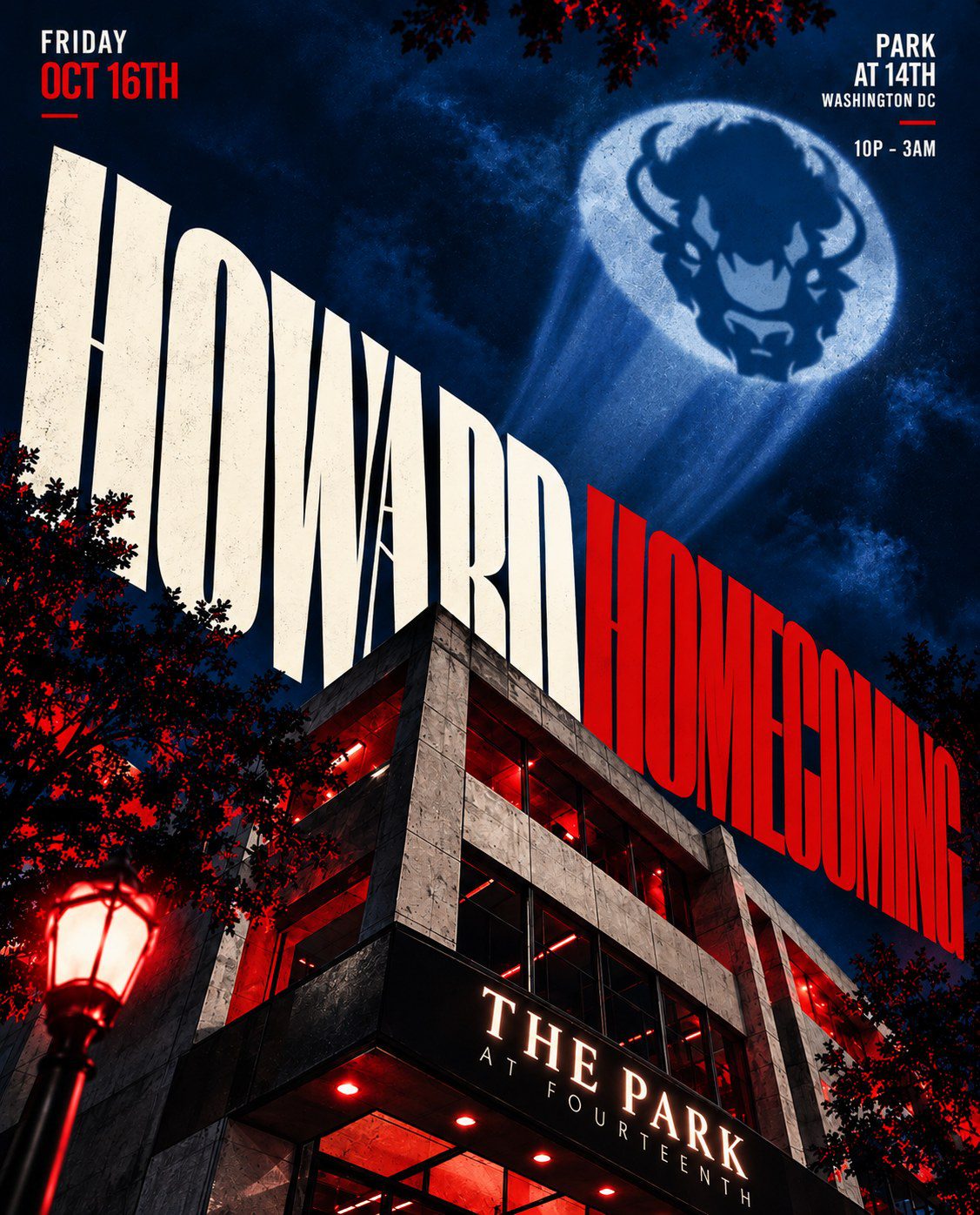 Howard Homecoming at Night — Friday October 16 at The Park at 14th